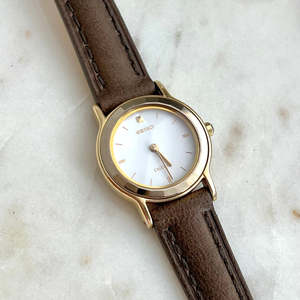 Birth Year Watches 1990: Seiko Exceline Faceted Tungsten Bezel Women's Watch