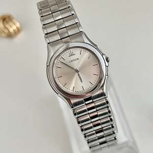 Credor by Seiko Silver Bracelet Women's Watch in Soft Blush Dial
