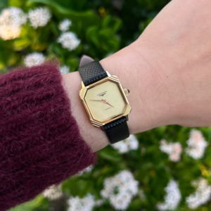 Latest Arrivals: Longines Square Gold Women's Watch with Decorated Corners