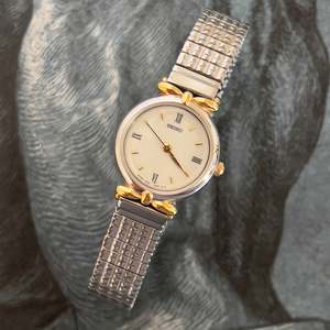 Odd Bunch: Seiko Two Toned Woman's Watch with Ribbon End Links