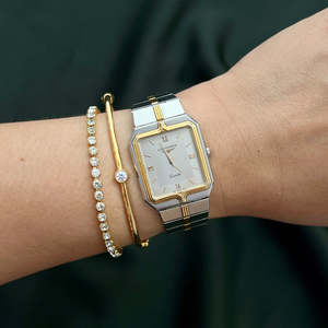 Birth Year Watches 1985: Longines Flagship Two Tone Rectangular Unisex Watch