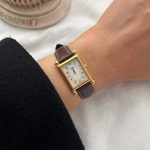 Birth Year Watches 1993: Seiko Gold Rectangular Roman Dial Women’s Watch