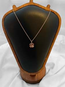 Jewellery Sparkly Things: Coach Lucky Clover Rose Gold Tone Necklace