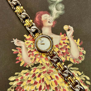 Seiko Petite Two-Tone Women's Watch with Intricate Bracelet
