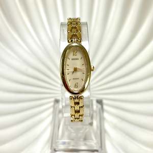 Birth Year Watches 1991: Seiko Lucent Gold Tone Oval Bracelet Women's Watch