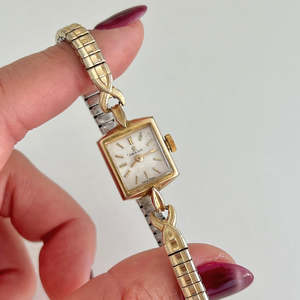 Omega Ladies Watches: Omega Gold Ribbon Bracelet Cocktail Watch