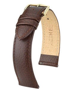 Hirsch Straps Bracelets: Hirsch Kansas Watch Strap in Brown