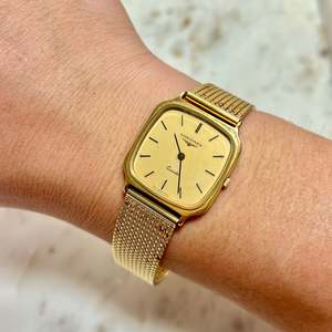 Latest Highlights: Longines Gold Tone Cushion Watch