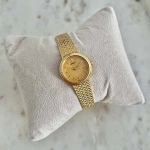 Bracelets: Seiko Gold Rope Bezel Women's Watch with Mesh Bracelet