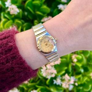 Bracelets: Omega Constellation Mini Two-tone Women’s Watch Gold Face