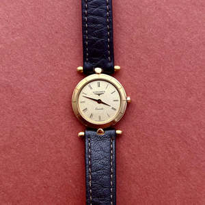 Longines Faceted Bezel Champagne Dial Women's Watch