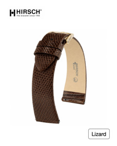 Leather Strap: Hirsch Lizard Classic in Brown