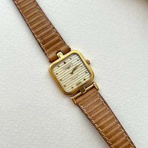 2025 Christmas 1 Hour Drop: Longines Square Cushion With Asymmetrical Lugs in Warm Gold