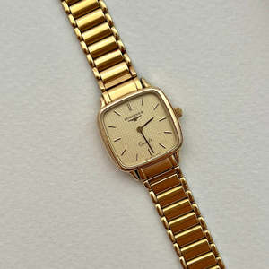 2025 Christmas 1 Hour Drop: Longines Soft Square Gold Bracelet Women’s Watch Waffle Dial