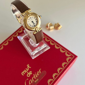 Must de Cartier Colisée Roman Dial Strap Watch