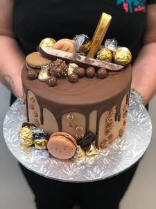 Smooth Chocolate with Chocolate Drip and Gold Theme Mini Overload - The Girl on the Swing