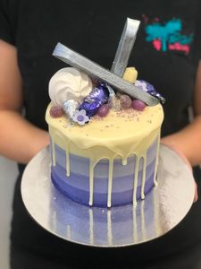 Ombre Purple Mini Overload with A White Chocolate Drip - The Girl on the Swing