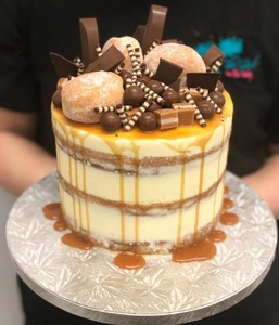 Naked Caramel Chocolate Donut Overload - The Girl on the Swing