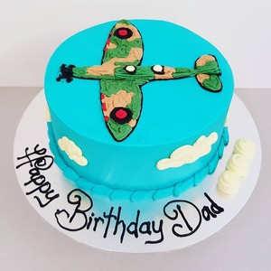 Spitfire Aeroplane On Sky - The Girl on the Swing