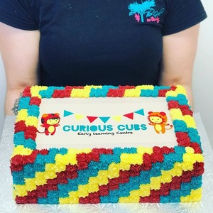 Themed Slab Cakes - The Girl on the Swing