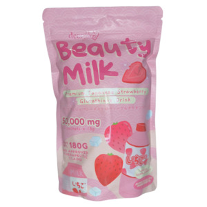 Collagen: Dear Face Beauty Milk Strawberry Glutathione Drink