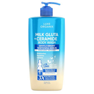 Luxe Organix: Luxe Organix Milk Gluta + Ceramide Whitening Serum Body Wash