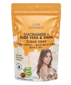 Body: Luxe Organix Niacinamide + Aloe Vera & Snail Cloud Soap