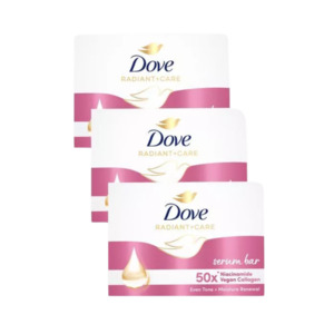 Soap: Dove Serum Bar Niacinamide + Vegan Collagen Soap (3x90g)