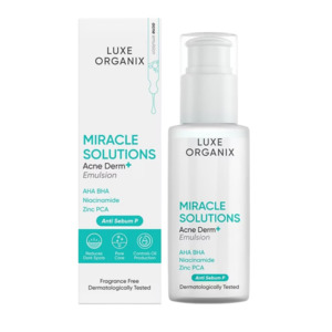 Backinstock: Luxe Organix Miracle Solutions AHA/BHA Acne Derm+ Emulsion 80ml