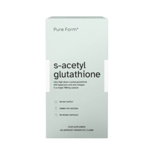 Collagen: Pure Form S-Acetyl Glutathione with Hyaluronic Acid and Collagen Capsule