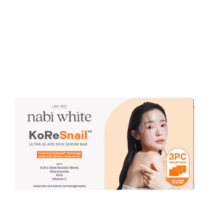 Soap: Nabi White Ultra Glass Skin Serum Bar Soap 3x65g