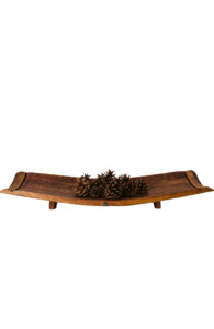 The Long Gully Wine Barrel Platter — Reclaimed Oak Serving Board