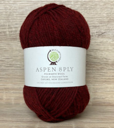 Bath: Aspen 8ply Polworth Wool - Cherry