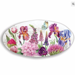 Michel Design Deborahâs Garden Oval Platter