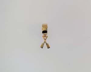 Rowing Jewellery: Rowing 9ct Yellow Gold Oar Charm to Fit Pandora Type Bracelet