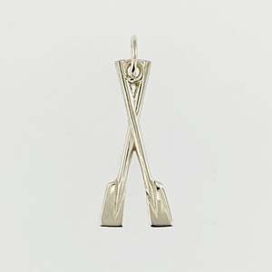 Rowing Jewellery: Rowing Sterling Silver Twin Blade Pendant