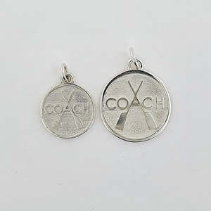Rowing Jewellery: Rowing Sterling Silver Coach Disc (2 Options Available)