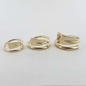 Rowing Jewellery: Rowing 9ct Yellow Gold Oar Ring (3 Options Available)