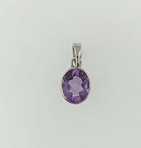 Amethyst Sterling Silver Pendant