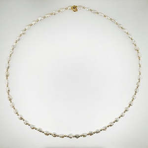 Pearl Jewellery: Keshi Pearl 9ct Yellow Gold Necklace