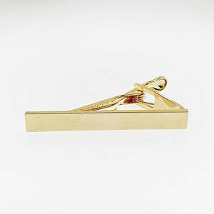 Cufflinks Tie Clips: Gold Plated Tie Clip