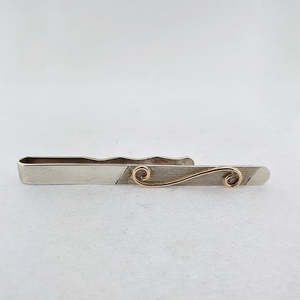 9ct Gold & Sterling Silver Tie Slide