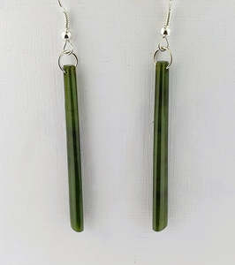 Greenstone Pole Earrings