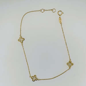 Bangles Bracelets: Mother of Pearl 9ct Yellow Gold Bracelet