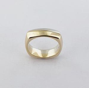 Gents Rings: 9ct Yellow & White Gold Ring