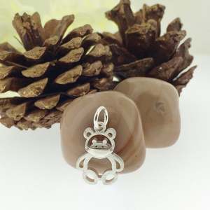 Sterling Silver Lockdown Teddy Bear Charm