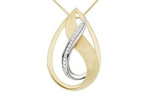 Diamond 9ct Yellow Gold Pendant