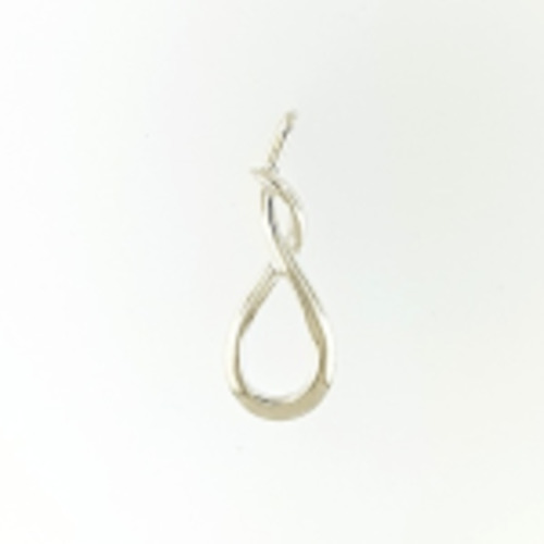 Pendants: Sterling Silver Abstract Infinity Pendant