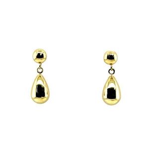 Earrings: 9ct Yellow Gold Teardrop Earrings