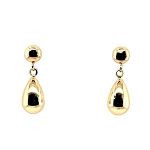 Earrings: 9ct Rose Gold Teardrop Earrings